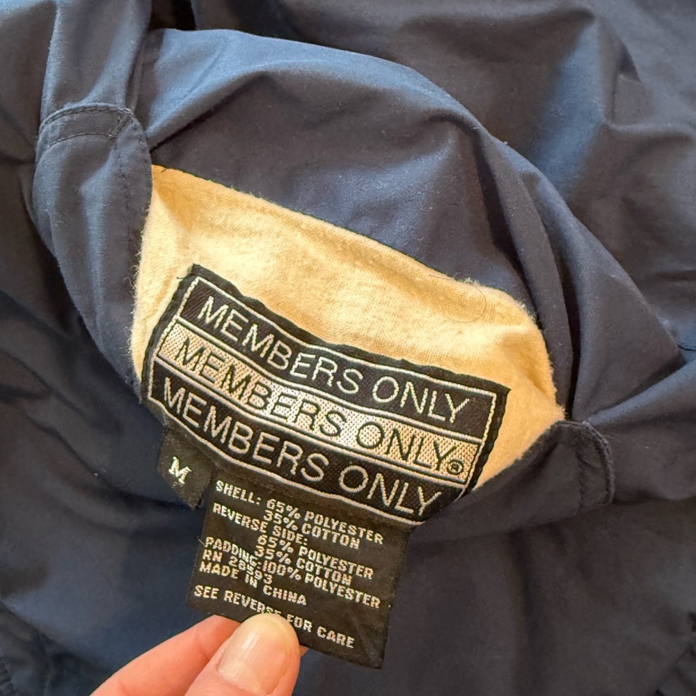 VINTAGE reversible Members Only coat - Picture 4 of 10